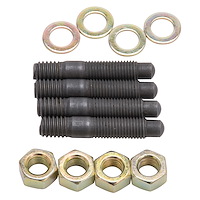 Bull Nosed Carburetor Stud Kit Black Oxide Stud Finish
