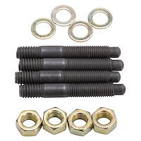 Bull Nosed Carburetor Stud Kit Black Oxide Stud Finish