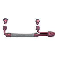 Dual-Quad Stainless Braided Fuel Line Kit