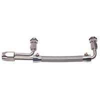 Dual-Quad Stainless Braided Fuel Line Kit