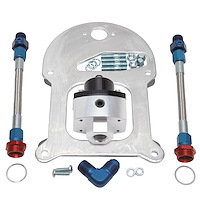 Fuel Pressure Regulator Kit with Plate Mount Bracket for 4150 Square-bore Flange