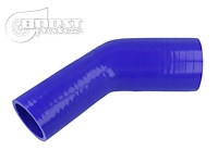 3278080076 Silicone Reducer Elbow, 45-Degrees, 80 - 76 mm (3-1/8 in. - 3 in.) I.D. [Blue]