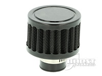 IN-LU-050-025 Crankcase Breather Filter, with 25 mm (1 in.) I.D. Connection [Black]