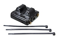 Polyurethane Motor Mount, 3-Hole Clam Shell Design, Black