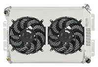 Aluminum Performance Radiator with Fan and Shroud Kit 1967-1969 GM F-Body Big Block Engine, Manual Transmission