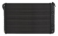 CHC545AB Black Night Rider Series Aluminum Performance Radiator for 1970-1981 Chevy Camaro, Auto Trans