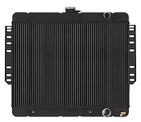 CHI565AB Black Night Rider Series Aluminum Radiator for 1961-1965 Chevy Impala, Auto Trans