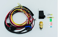 Electric Fan Relay Wiring Kit with 190-degree Thermostat Switch