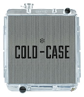 Aluminum Performance Radiator 1964.5-1966 Ford Mustang 5.0L V8 w/Manual Transmission - Staggered Inlet/Outlet