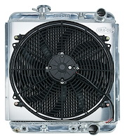 Aluminum Performance Radiator with Fan 1964.5-1966 Ford Mustang