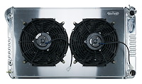 GMA546AK Aluminum Performance Radiator with Dual 12 in. Fans for 1968-1977 GM A-Body LS Swap