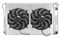 GMG544-5K Aluminum Performance Radiator with Dual 12 in. Fans for 1978-1988 GM G-Body LS Swap