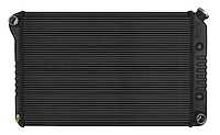 GMG544AB Black Night Rider Series Aluminum Radiator for 1978-1988 GM G-Body, Auto Trans