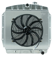 GMT567AK Aluminum Performance Radiator & Fan Kit for 1955-1959 Chevy Pickup w/V8 Engine