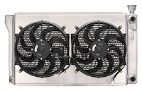 GMT580SK Aluminum Radiator Kit with Dual 14 in. Fan and Shroud for 1988-1998 Chevrolet/GMC 1500 Series Truck with LS Swap