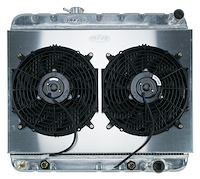 Aluminum Performance Radiator with Fan & Shroud Kit 1964-1965 Pontiac GTO, Tempest, LeMans Without AC - Automatic Transmission