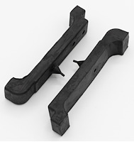 IGM03 Rubber Radiator Insulators for 1968-1978 Chevy Chevelle, El Camino, 1970-1981 Chevy Camaro, 1968-1979 Chevy Nova [Pair]