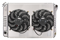 LMM570-5K Aluminum Radiator, Fan and Shroud Kit for 1979-1993 Ford Mustang w/Coyote Swap