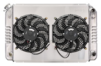 LMM576K Aluminum Radiator, Fan and Shroud Kit for 1979-1993 Ford Mustang w/GM LS Swap