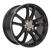 081281 RTX-Series Twin Wheel [Size: 15" x 6.50"] Black Machined Finish