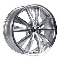 081366 RTX-Series Twist Wheel [Size: 17" x 7"] Silver Machined Finish