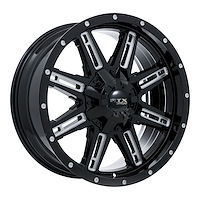 082462 Off-Road Series Ravine Wheel [Size: 18" x 9"] Black Milled Finish