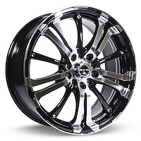 082660 RTX-Series Arsenic Wheel [Size: 16" x 7"] Black Machined Finish