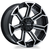 082920 Off-Road Series Peak Wheel [Size: 18" x 9"] Gloss Black Machined Finish