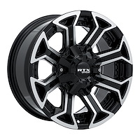 082950 Off-Road Series Peak Wheel [Size: 18" x 9"] Gloss Black Machined Finish
