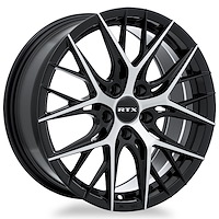 082995 RTX-Series Valkyrie Wheel [Size: 18" x 8"] Gloss Black Machined Finish