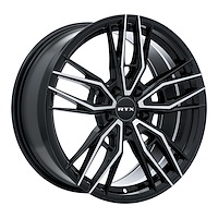 083047 RTX-Series Scepter Wheel [Size: 17" x 7.50"] Gloss Black Machined Finish
