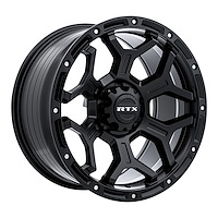 083112 Off-Road Series Goliath Wheel [Size: 18" x 9"] Satin Black w/ Milled Rivets Finish
