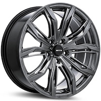 083260 RTX-Series Black Widow Wheel [Size: 18" x 8"] Hyper Gunmetal Finish