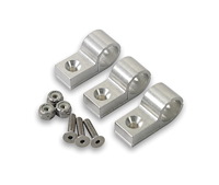Polished Aluminum Line Clamps 9/16"