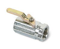 Chrome-Plated Fuel Shut-Off Valve Female 3/8" NPT Fittings