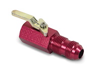 Aluminum Fuel Shut-Off Valve Female 3/8" NPT to -8AN Fitting
