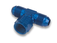 AN Male to AN Female Swivel on Side T-Fitting -8AN Male (A & B)