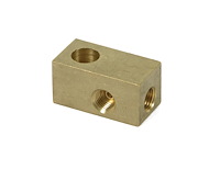Brake Line T-Fitting All Ports: 3/8"-24 Inverted Flare
