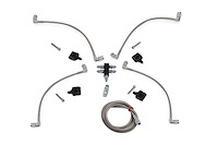 LS Steam Tube With Speed Flex Front & Rear Hose Kit -3 AN Hose