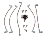 Race LS Steam Tube Kit With Speed Flex Front & Rear Hose -3 AN Hose