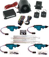 Power Door Locks & Alarm Kit For 4-Door Vehicles