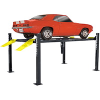 Four-Post Parking Lift for Narrow Garage Bays [9,000 lb. Capacity, Narrow Width]