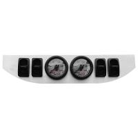 4-Way Dual Pressure Gauge Panel with Paddle-style Air Valves 2" Diameter Gauge