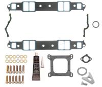 H/P Intake Gasket Install Kit - Small Block Chevy 262-400 V8 Engines - Medium Race Port