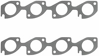 Small Block Chevy Exhaust Header Gasket Round GM, splayed valve