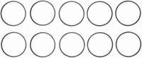 Air Cleaner Gasket, 4-7/32" Diameter Fits Carter AFB Carb