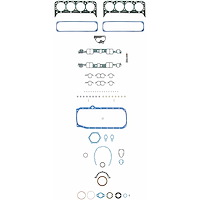 Engine Gasket Set with Head Gaskets for 1987-1995 Small Block Chevy 5.7L V8 Vehicles
