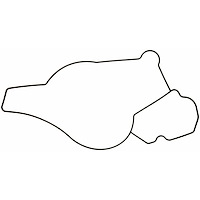 WATER PUMP GASKET; 2003-1994 FOI V8 444CI 7.3L Turbo-Diesel DI; 2003-1994 FOT L/D V8 444CI 7.3L Turb