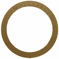 EXHAUST PIPE GASKET; 1971-1961 IH L/D L4 152CI 2.5L; 1967-1965 IH L/D L4 152CI 2.5L Turbo; 1980-1967