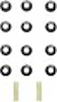 VALVE STEM SEAL SET 2003-2001 DT L/D V6 201CI 3.3L OHV 12 Valve 2003-2001 DT L/D V6 231CI 3.8L OHV 12 Valve